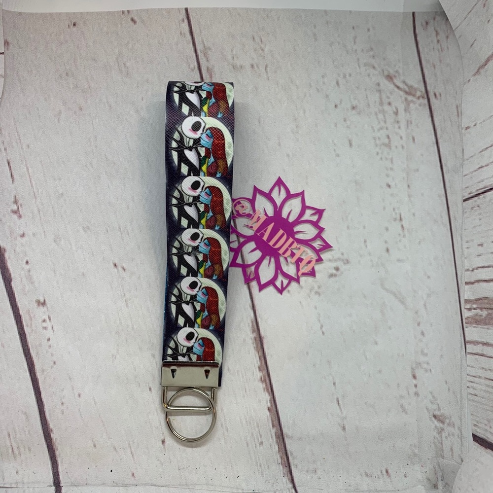 Jack and sally wristlet